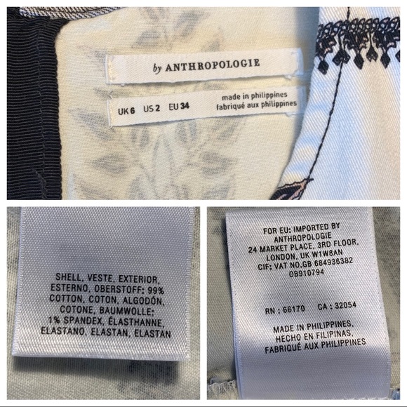 Anthropology Woodblock MIDI Dress Size 2 - Picture 13 of 15